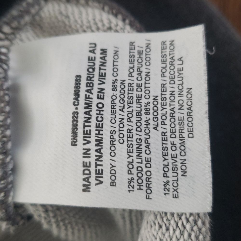 Nike Heather Gray Full Zip Hoodie with White Accents Size XS - Picture 7 of 10